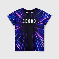 Футболка детская Audi neon energy, цвет: 3D-принт