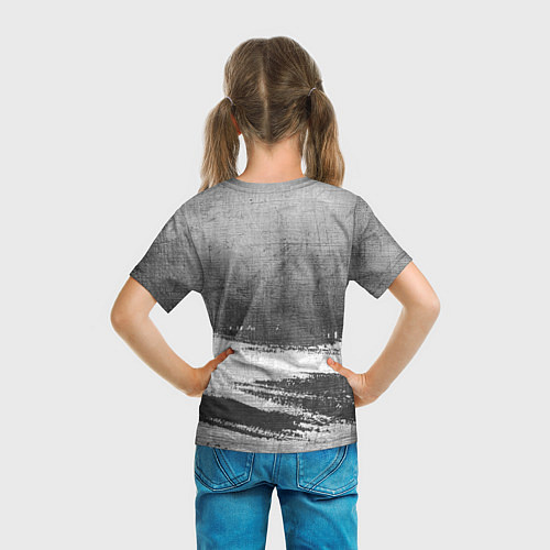 Детская футболка Sally Face - grey gradient посередине / 3D-принт – фото 6