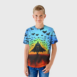Футболка детская Бэтмен и летучие мыши, цвет: 3D-принт — фото 2