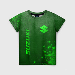 Футболка детская Suzuki - green gradient вертикально, цвет: 3D-принт