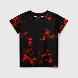 Футболка детская Color red black, цвет: 3D-принт