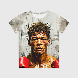 Футболка детская Артуро Гатти на сером, цвет: 3D-принт