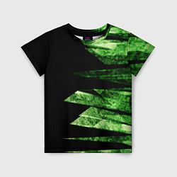 Футболка детская Color green black, цвет: 3D-принт