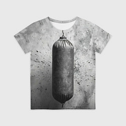 Футболка детская Серая боксерская груша, цвет: 3D-принт