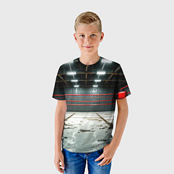 Футболка детская Красный ринг, цвет: 3D-принт — фото 2