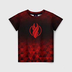 Футболка детская Dead Space red poly, цвет: 3D-принт