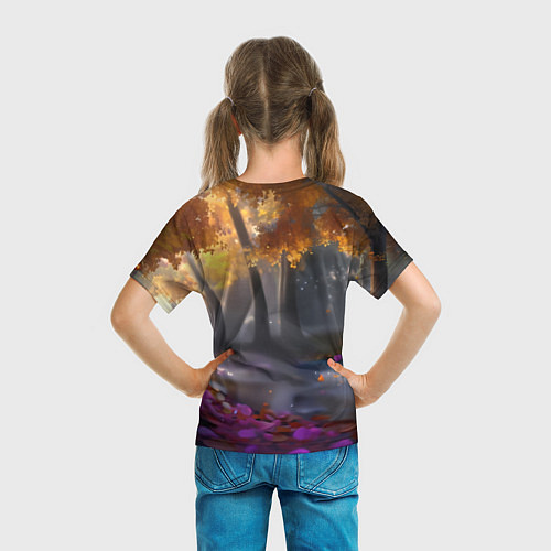 Детская футболка BMW синие неоновые фары / 3D-принт – фото 6