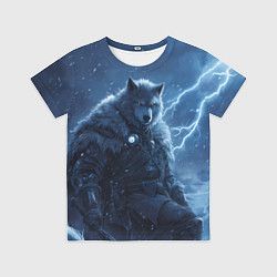 Футболка детская Волк повелитель молний, цвет: 3D-принт