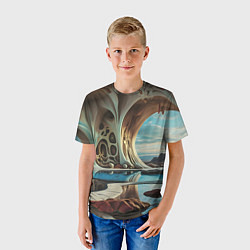 Футболка детская Современная пещера, цвет: 3D-принт — фото 2