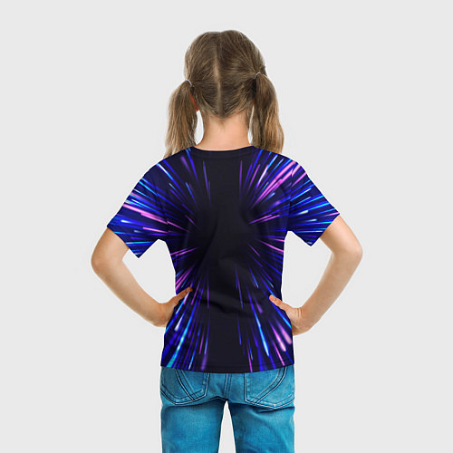Детская футболка Assassins Creed neon energy / 3D-принт – фото 6