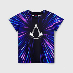 Футболка детская Assassins Creed neon energy, цвет: 3D-принт