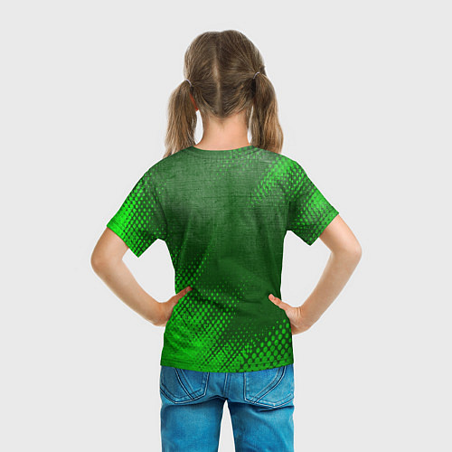 Детская футболка Haval - green gradient вертикально / 3D-принт – фото 6