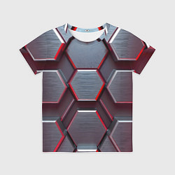 Футболка детская Бордовый бронежилет, цвет: 3D-принт