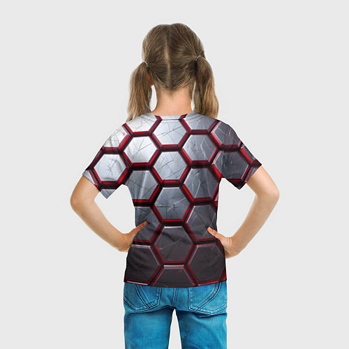 Детская футболка Металлический бронежилет / 3D-принт – фото 6