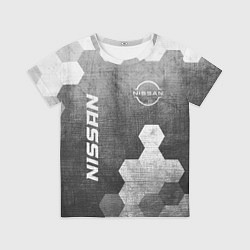 Футболка детская Nissan - grey gradient вертикально, цвет: 3D-принт