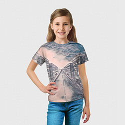Футболка детская Сумрачный город, цвет: 3D-принт — фото 2