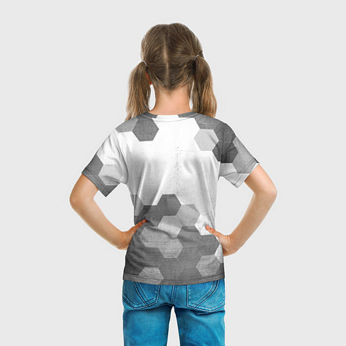 Детская футболка Skoda - white gradient посередине / 3D-принт – фото 6