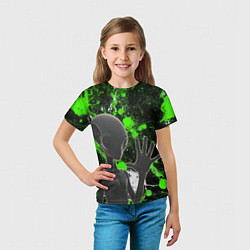 Футболка детская Инопланетянин и его эктоплазма, цвет: 3D-принт — фото 2