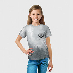 Футболка детская Лес мой храм - медведь русич, цвет: 3D-принт — фото 2