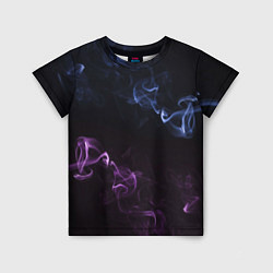 Футболка детская Color black blue pink, цвет: 3D-принт