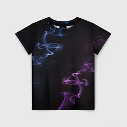 Футболка детская Color black blue pink, цвет: 3D-принт