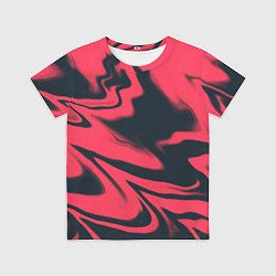 Детская футболка Color black red