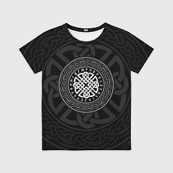 Футболка детская Оберег в узоре и руны, цвет: 3D-принт