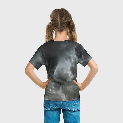 Детская футболка Славянский Перун - небо славян / 3D-принт – фото 6