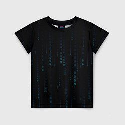 Футболка детская Color black blue, цвет: 3D-принт