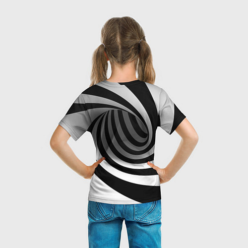 Детская футболка Иллюзия закручивание / 3D-принт – фото 6