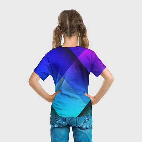 Детская футболка Color blue / 3D-принт – фото 6
