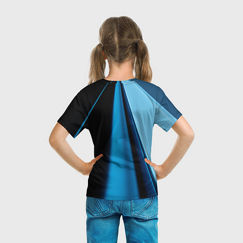 Детская футболка Black blue / 3D-принт – фото 6