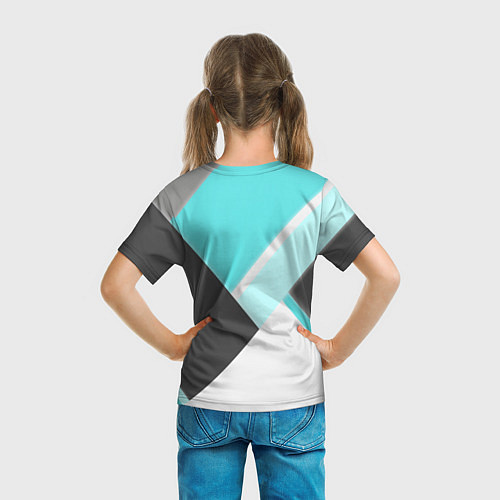 Детская футболка Color black blue / 3D-принт – фото 6