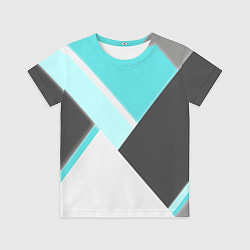 Футболка детская Color black blue, цвет: 3D-принт