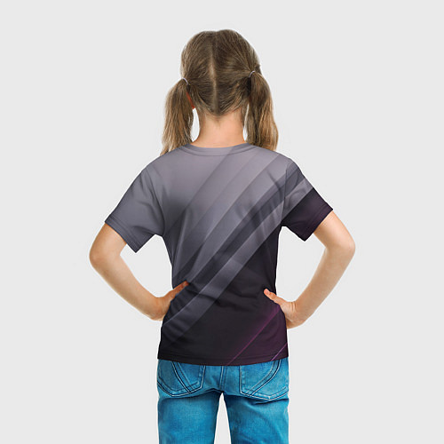 Детская футболка Color black grey / 3D-принт – фото 6