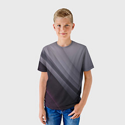 Футболка детская Color black grey, цвет: 3D-принт — фото 2