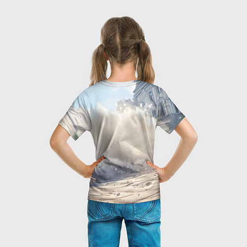 Детская футболка Русский медведь наступает / 3D-принт – фото 6