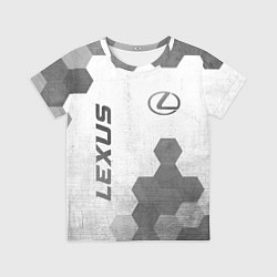 Футболка детская Lexus - white gradient вертикально, цвет: 3D-принт