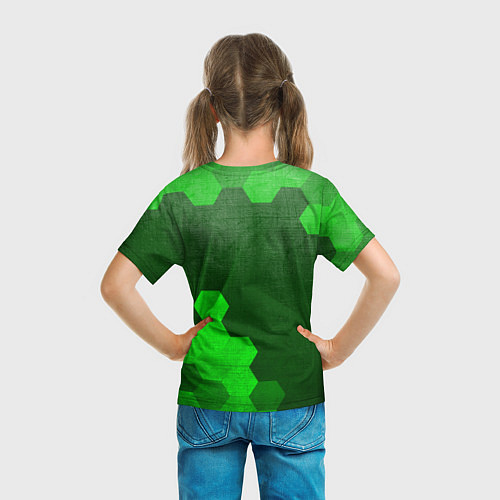 Детская футболка ARC Raiders - green gradient вертикально / 3D-принт – фото 6