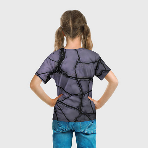 Детская футболка Герб России и текстурные плиты / 3D-принт – фото 6