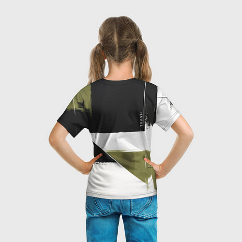 Детская футболка Haval логотип / 3D-принт – фото 6