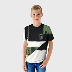 Футболка детская Tank логотип машины, цвет: 3D-принт — фото 2
