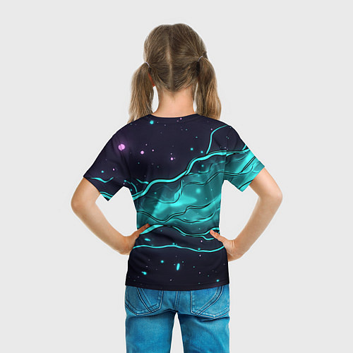 Детская футболка Россия - березовая абстракция / 3D-принт – фото 6
