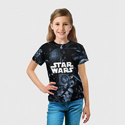 Футболка детская Star wars персонажи из звездных войн, цвет: 3D-принт — фото 2
