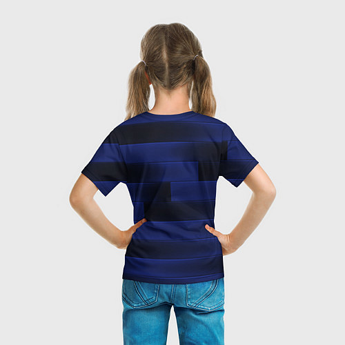 Детская футболка Color blue square / 3D-принт – фото 6
