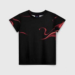 Футболка детская Color red abstraction, цвет: 3D-принт