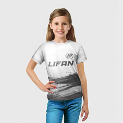 Футболка детская Lifan - white gradient посередине, цвет: 3D-принт — фото 2