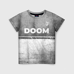 Футболка детская Doom - grey gradient посередине, цвет: 3D-принт