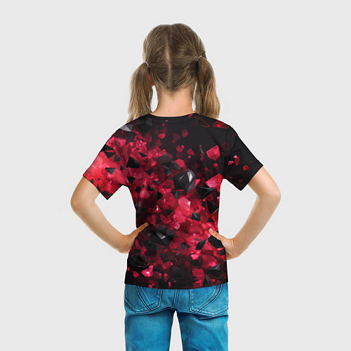 Детская футболка Россия - герб на текстуре / 3D-принт – фото 6