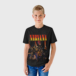 Футболка детская Nirvana unplugget, цвет: 3D-принт — фото 2